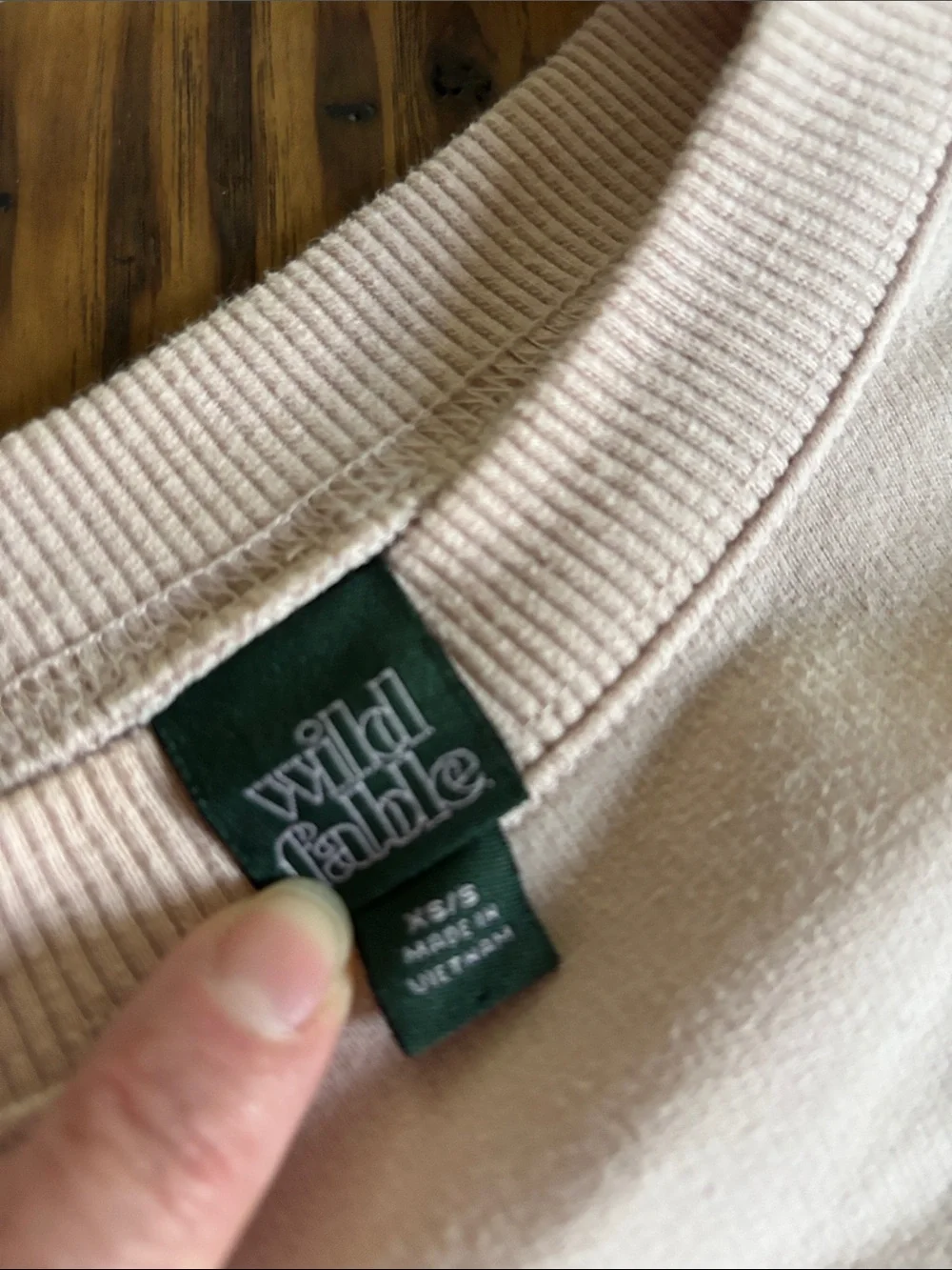 wild fable Soft Light Pink Crewneck Sweatshirt - Picture 3 of 4